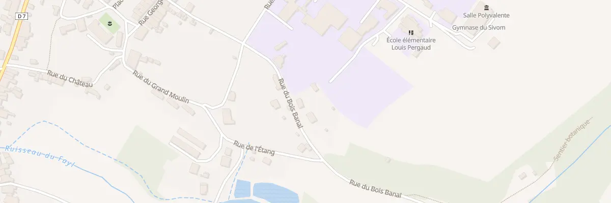 Plan du 5 Rue du Bois Banal à Fayl-Billot