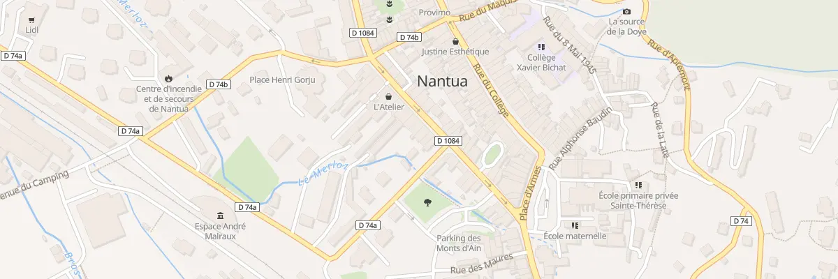 Plan du 60 Rue Docteur Mercier à Nantua