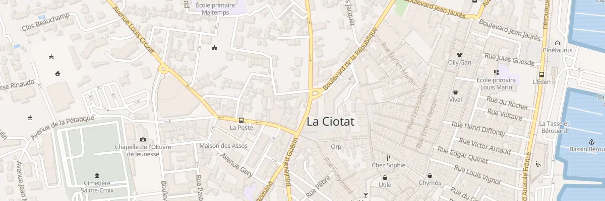 Plan du 50 Bd de la Republique à La Ciotat