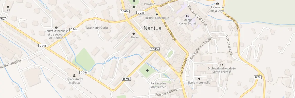 Plan du 62 Rue Docteur Mercier à Nantua