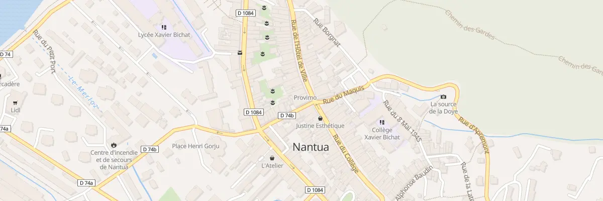 Plan du 40 Rue de l’Hotel de Ville à Nantua
