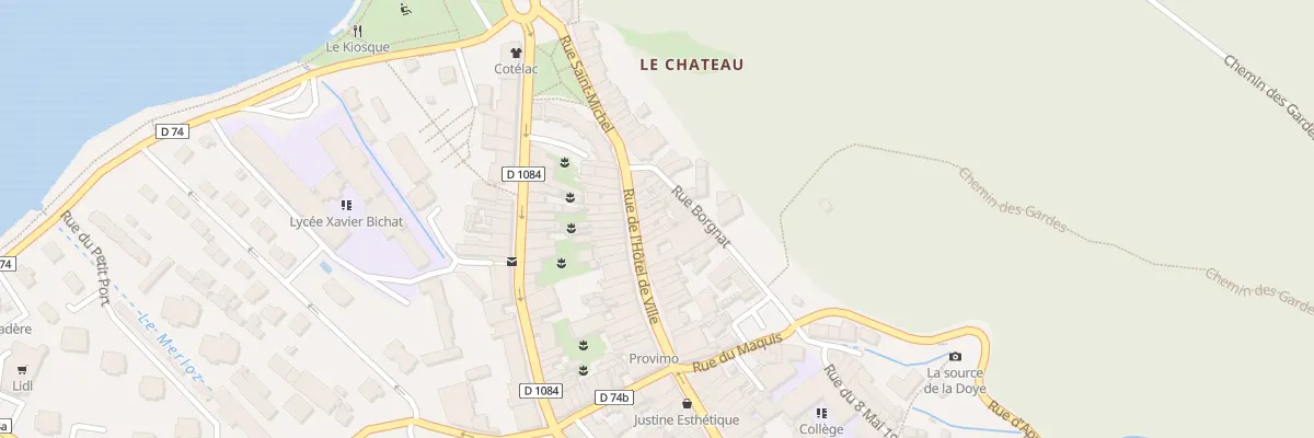 Plan du 13 Rue de l’Hotel de Ville à Nantua