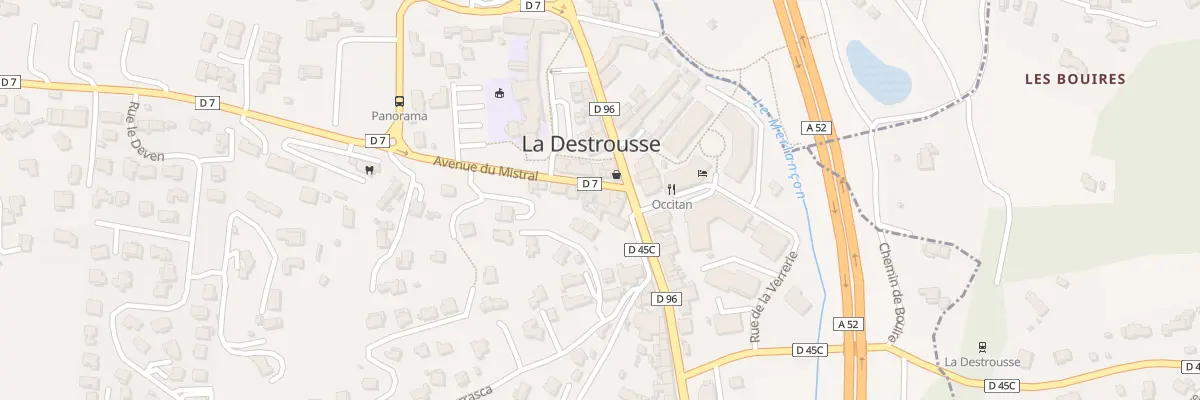 Plan du 11 Av du Mistral à La Destrousse