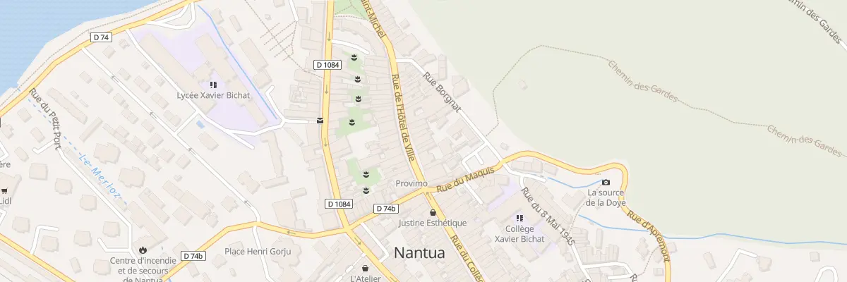 Plan du 25 Rue de l’Hotel de Ville à Nantua