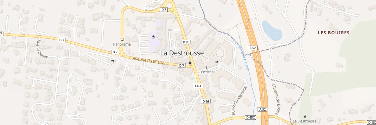 Plan du 2 Rte de Peypin à La Destrousse
