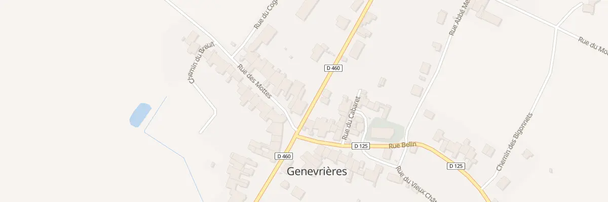Plan du 1 Rue Claude Girault à Genevrières