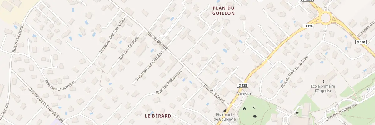 Plan du 148 Rue du Bérard à Coublevie
