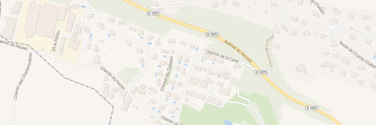 Plan du 922 Che de la Carle à La Buisse