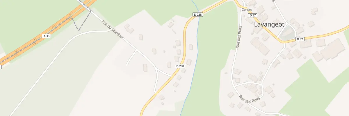 Plan du 8 Rue des Genièvres à Lavangeot