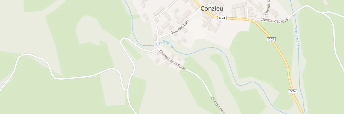 Plan du 45 Che de la Foret à Conzieu