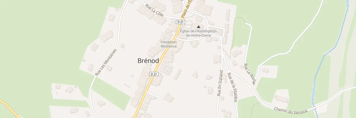 Plan du 75 Rue Principale à Brénod