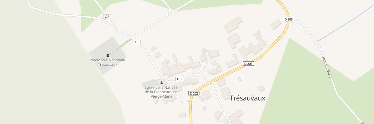 Plan du 8 Rue de l’Eglise à Trésauvaux
