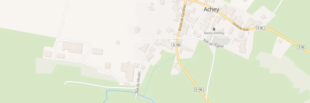 Plan du 7 Rue du Moulin à Achey