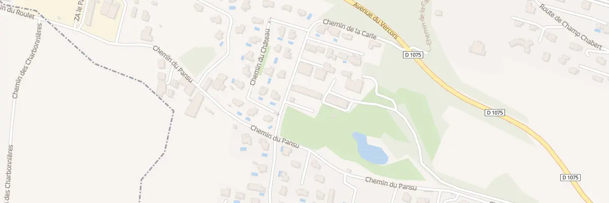 Plan du 825 Che de la Carle à La Buisse