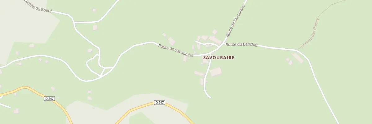 Plan du 866 Rte de Savouraire à Saint-Michel-les-Portes