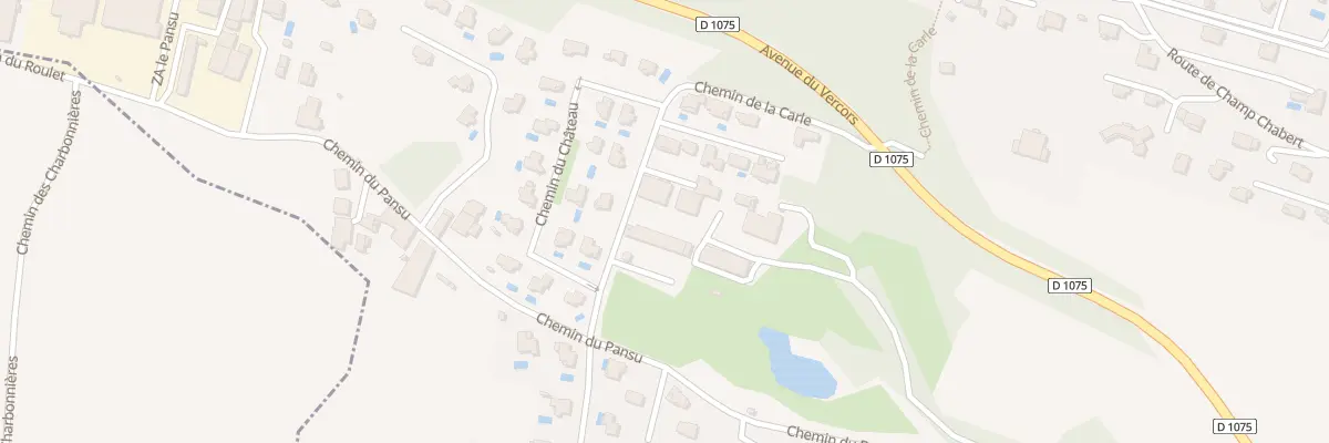 Plan du 845 Che de la Carle à La Buisse