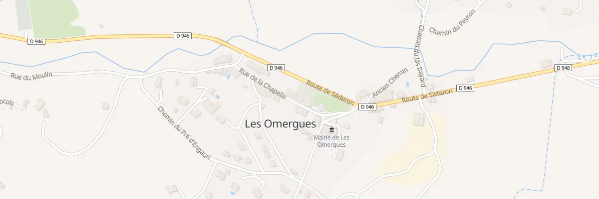 Plan du 7019 Le Village aux Omergues