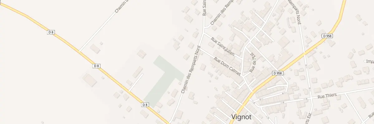 Plan du 34 Che des Remparts Nord à Vignot