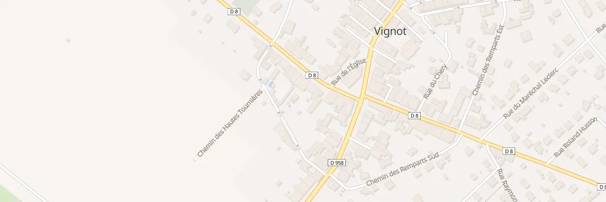 Plan du 8 Rue Jeanne d’Arc à Vignot