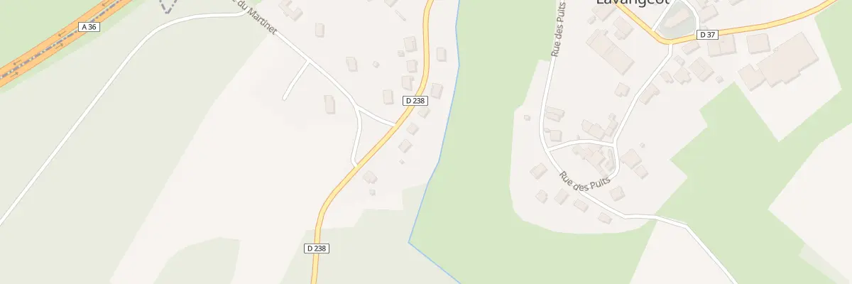 Plan du 7 Rue des Genièvres à Lavangeot
