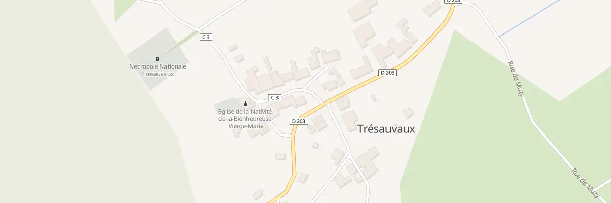 Plan du 1 Rue de l’Eglise à Trésauvaux