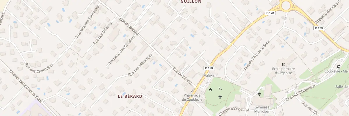 Plan du 114 Rue du Bérard à Coublevie