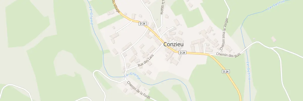Plan du 44 Rue des Lacs à Conzieu