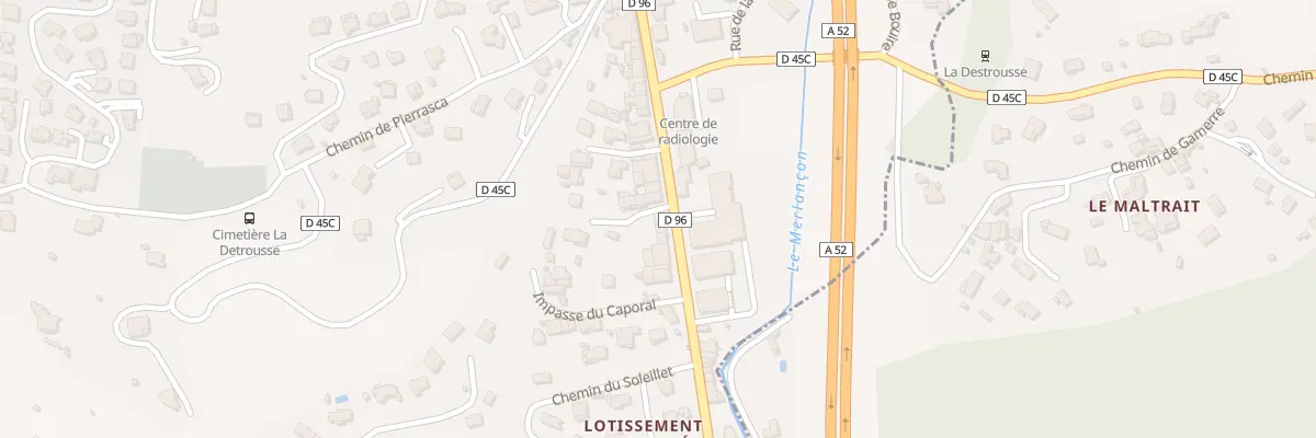 Plan du 53A N 96 de Toulon A Sisteron à La Destrousse