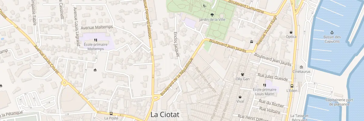 Plan du 96 Bd de la Republique à La Ciotat