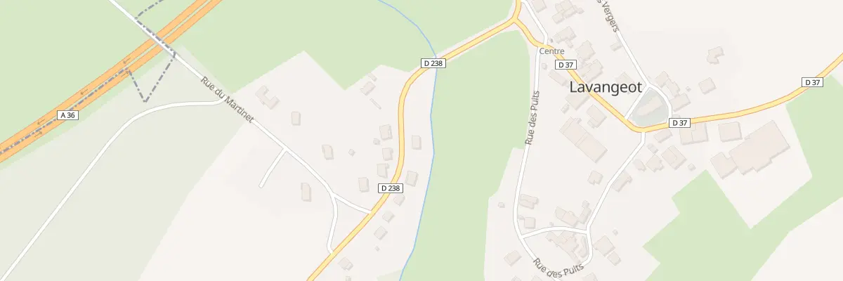 Plan du 1 Rue des Genièvres à Lavangeot