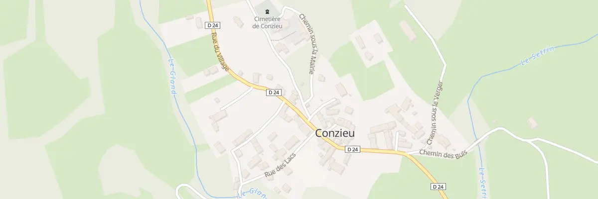 Plan du 43 Imp de l’Eglise à Conzieu