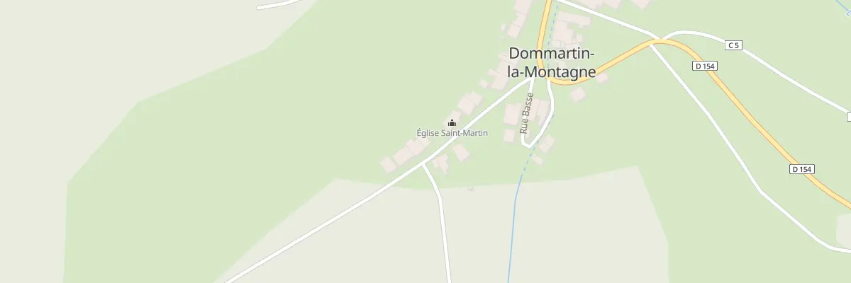 Plan du 6 Rue Haute à Dommartin-la-Montagne