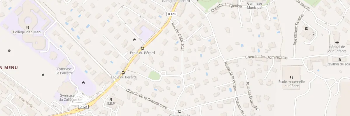 Plan du 8 Rue du 8 Mai 1945 à Coublevie