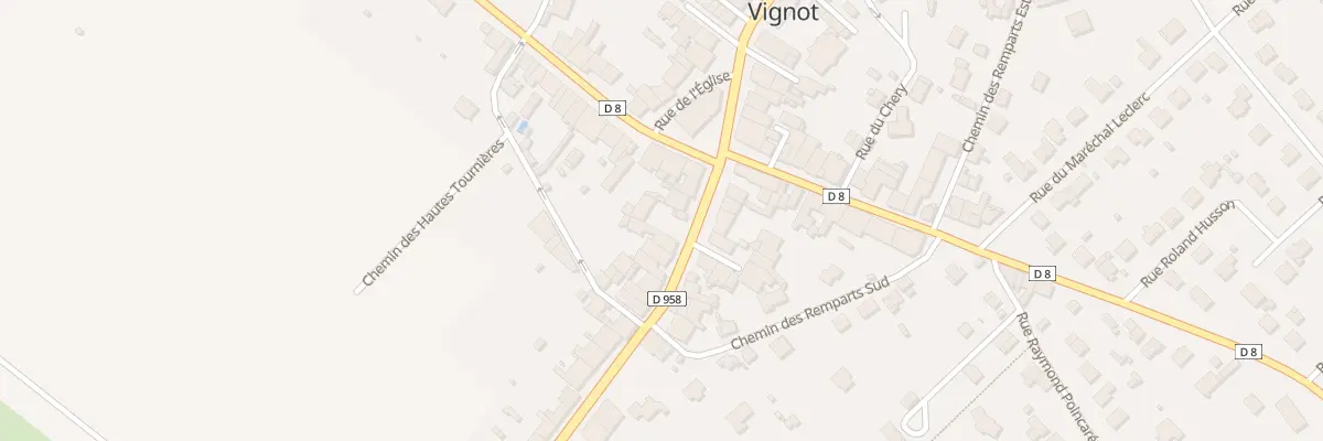 Plan du 8 Rue du General Verneau à Vignot