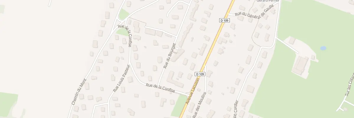 Plan du 33 Rue du Bourget à Orgelet