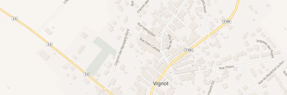 Plan du 10 Rue Dom Calmet à Vignot