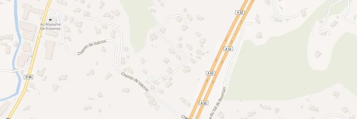 Plan du 231 Che de Valcros à Roquevaire