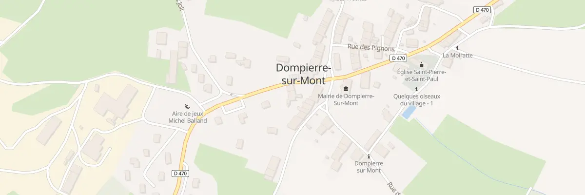 Plan du 6 Rue du 11 Juillet 1944 à Dompierre-sur-Mont