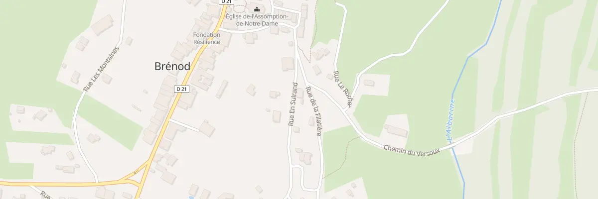 Plan du 75 Rue En Suirand à Brénod