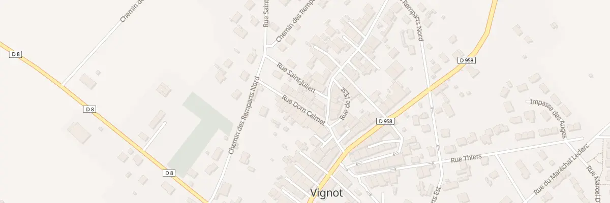 Plan du 11 Rue Dom Calmet à Vignot
