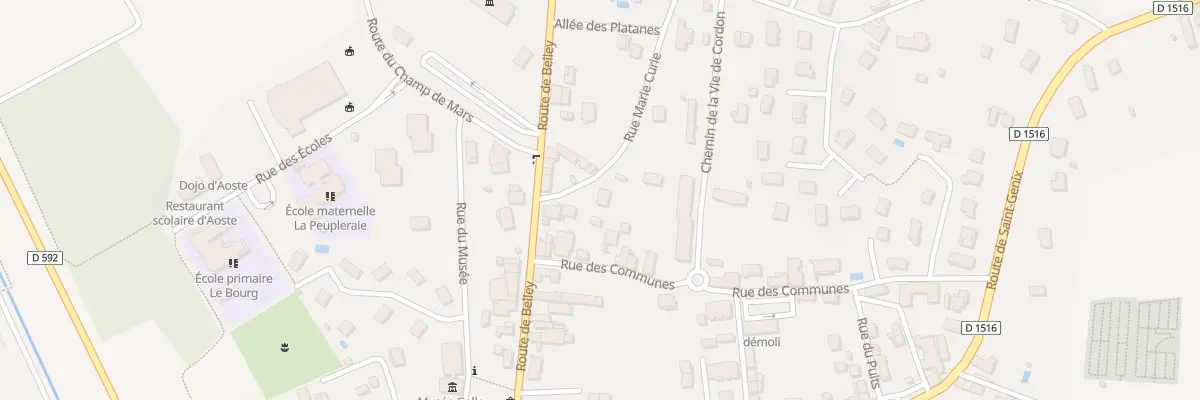 Plan du 46 Rue Marie Curie à Aoste