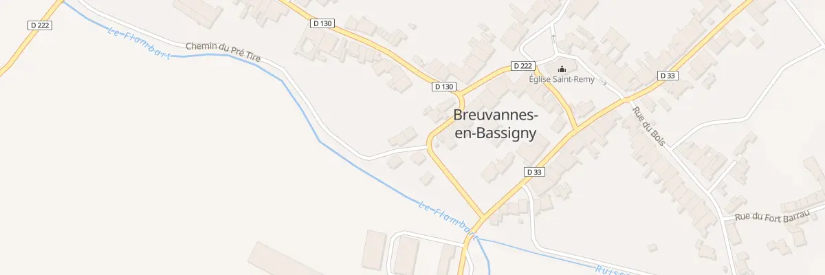 Plan du 2 Che du Pré Tiré à Breuvannes-en-Bassigny