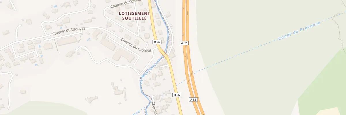 Plan du 922 Rte de la Destrousse à Auriol