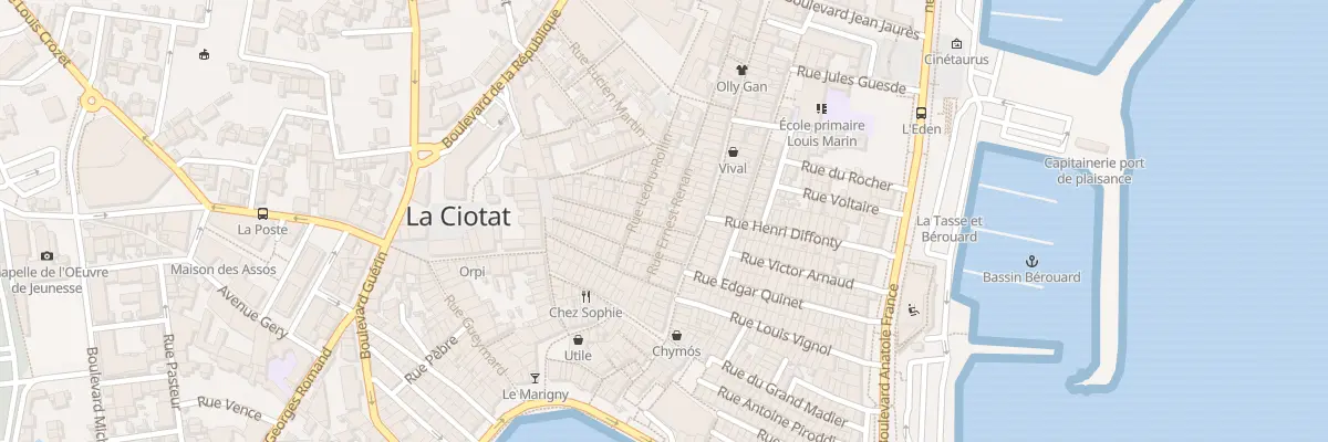 Plan du 6 Rue Camille Pelletan à La Ciotat
