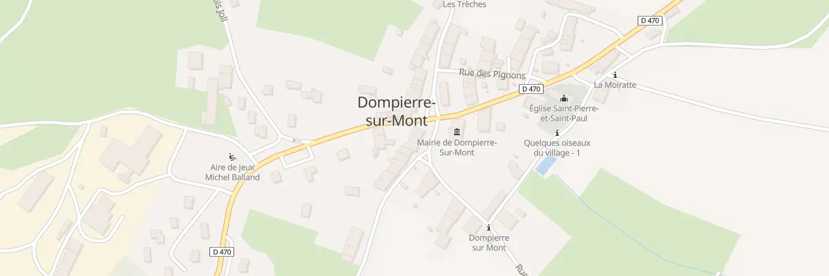Plan du 8 Rue du 11 Juillet 1944 à Dompierre-sur-Mont