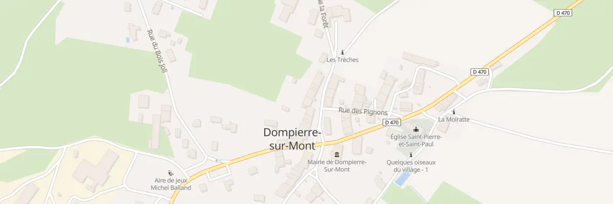Plan du 7 Rue de la Forêt à Dompierre-sur-Mont