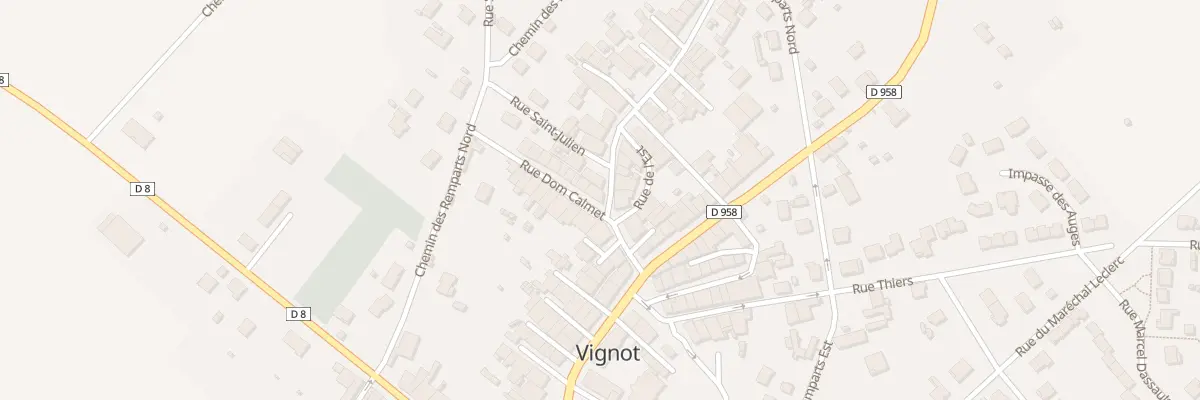 Plan du 1 Rue Dom Calmet à Vignot