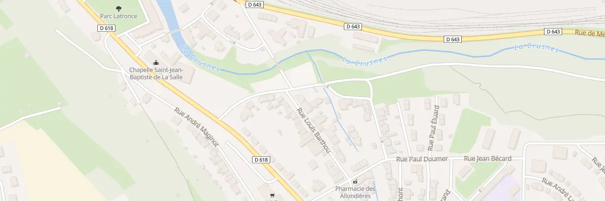 Plan du 2 Rue Louis Barthou à Longuyon