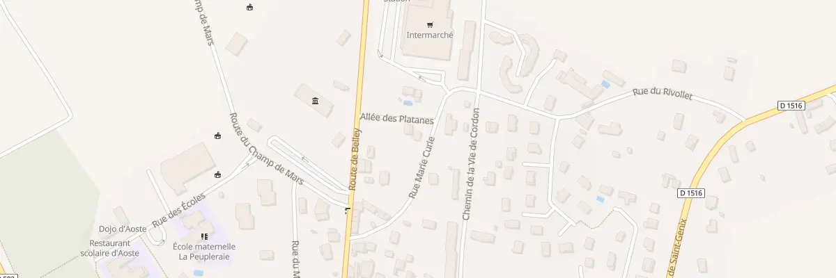Plan du 173 Rue Marie Curie à Aoste