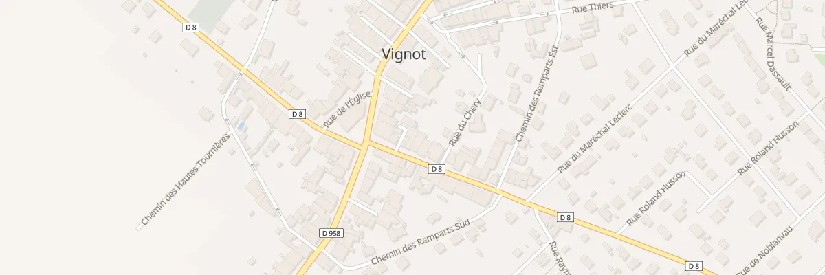 Plan du 6 Rue Jean Thiriot à Vignot